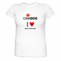 Ladies ~ 'I LOVE DOG POWER" t-shirt